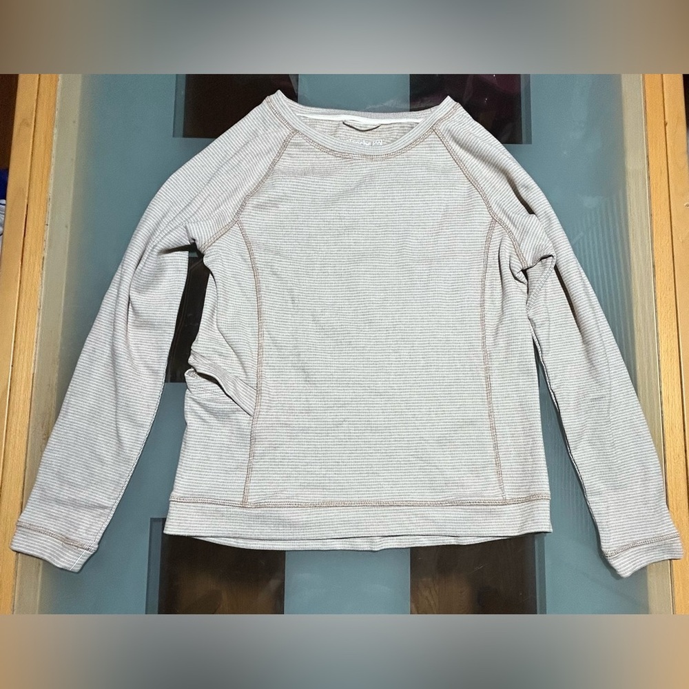 Avalanche Long Sleeve Pullover Striped Pocket Size Small